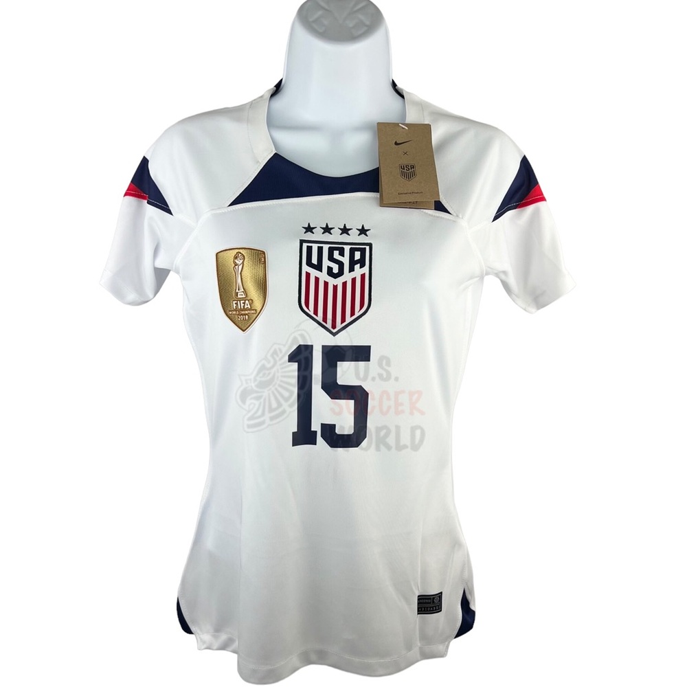🌟 New 2022/23 USA USWNT Women's HOME MEGAN RAPINOE #15 🇺🇸 Soccer Jersey